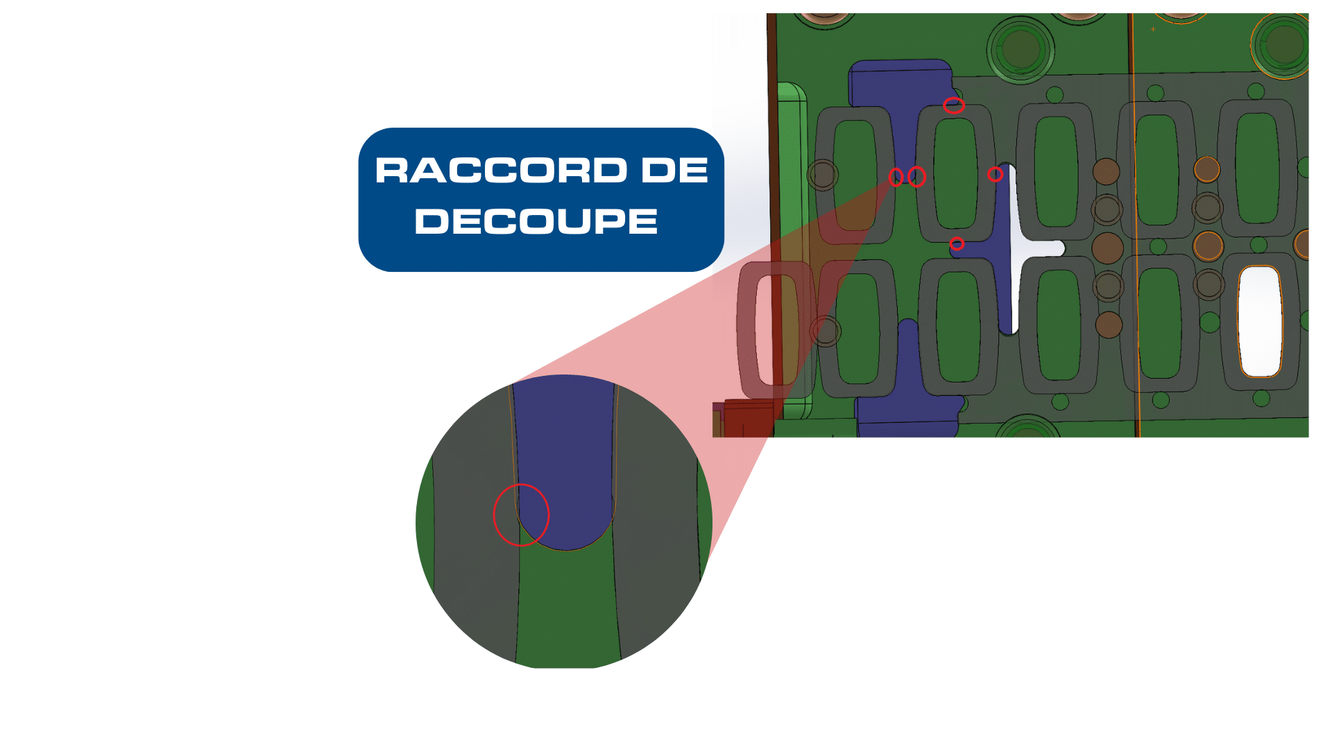 Raccord de découpe